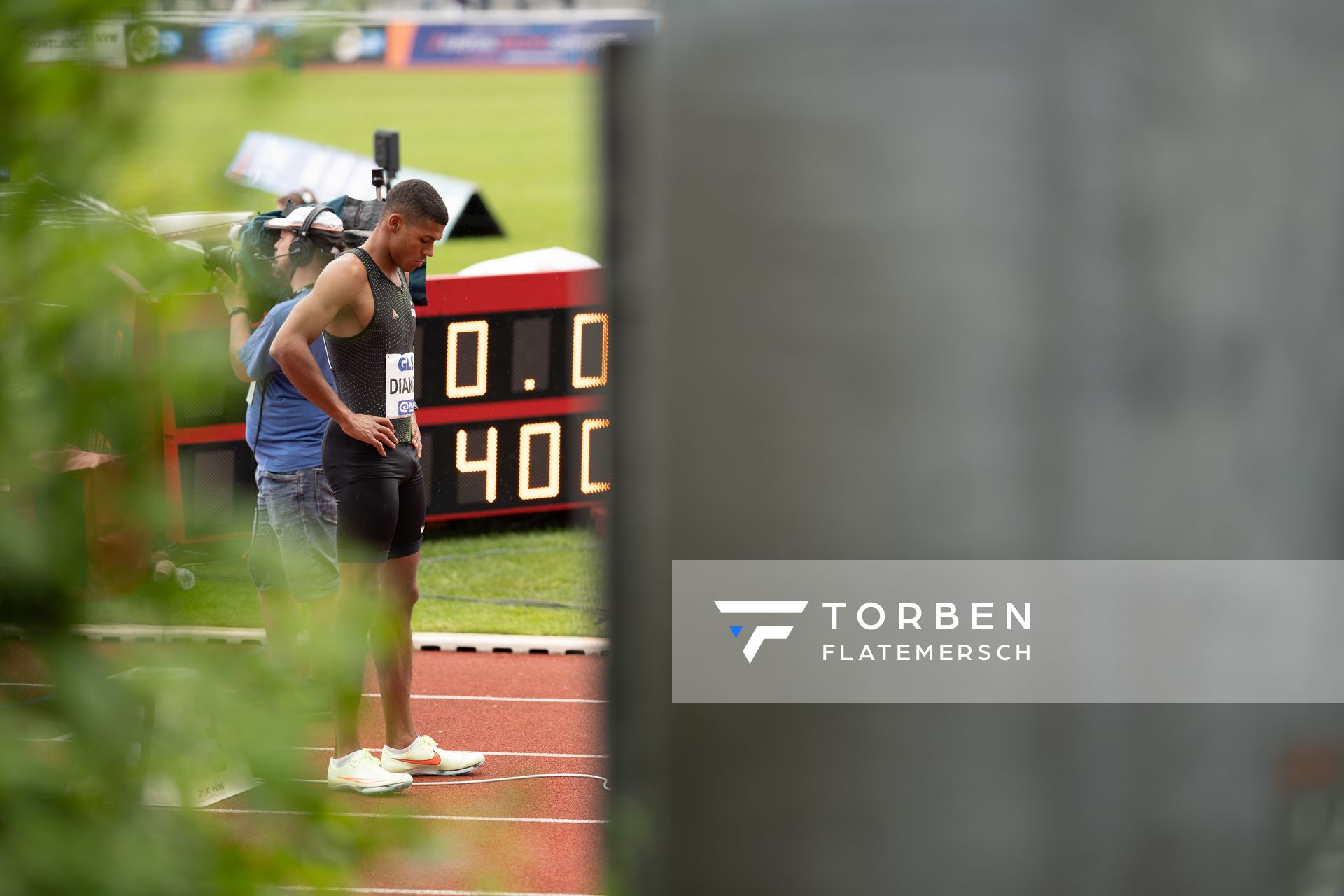 Malik Diakite (Hannover 96) beim 400m Start am 07.05.2022 beim Stadtwerke Ratingen Mehrkampf-Meeting 2022 in Ratingen